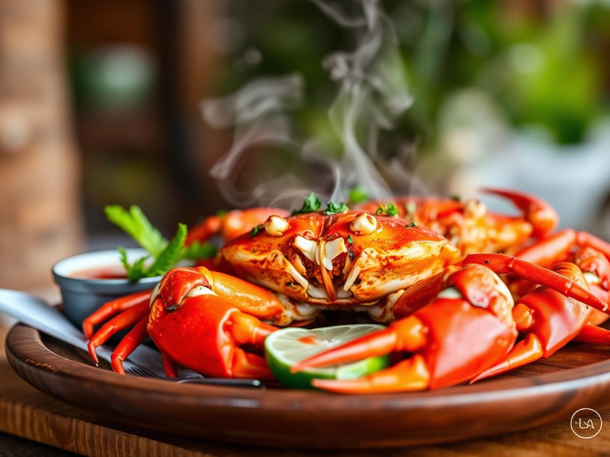 Fresh Bahamian crab dish